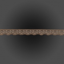 Кружево эластичное, ширина 17 мм, цвет капучино, намотка 100 ярдов
