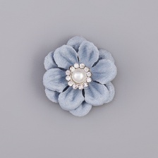 Цветочки декоративные, цвет серый, размер 25 мм,