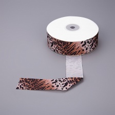 Лента репсовая, с анималистическим принтом, ширина 25 мм, намотка 20 ярдов