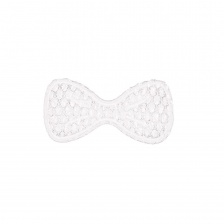 Аппликация 3D "Бантик", размер 30х15 мм, цвет белый