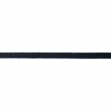 Лента бархатная, ширина 10 мм, цвет темно-синий, намотка 50 ярдов