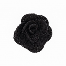 Цветочки декоративные, цвет черный, размер 28 мм, 