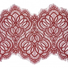 Кружево "Французское", ширина 250мм, цвет бордовый, длина 3 метра