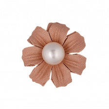 Цветочки декоративные, цвет бежевый, размер 35 мм,