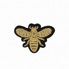 Термоаппликация текстильная, синтетическая, размер 35х26 мм