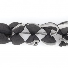 Кружево "Бантики" из капроновой ленты, ширина 65 мм, цвет белый (98), намотка 10 ярдов