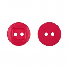 Пуговица пластиковая на два прокола, 20L, цвет фуксия