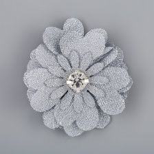 Цветочки декоративные, цвет серый, размер 40 мм, 