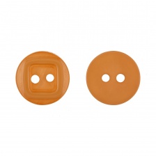Пуговица пластиковая на два прокола, 20L, цвет горчичный