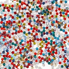 Стразы холодной фиксации SS6, цвет МIХ