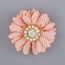 Цветочки декоративные, цвет розовый, размер 30 мм, 