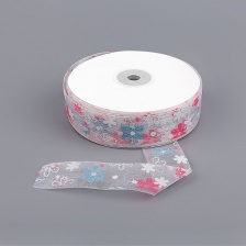 Декоративная лента капроновая, ширина 25 мм, намотка 50 ярдов, цвет белый