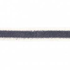 Декоративная тесьма букле с бахромой, цвет темно-синий, ширина 30 мм, намотка 45 ярдов