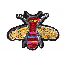 Термоаппликация текстильная, пайетки, размер 120х90 мм