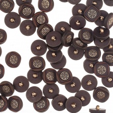 Пуговица пластиковая на ножке, размер 28L, цвет бордовый