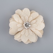 Цветочки декоративные, цвет бежевый, размер 40 мм, 