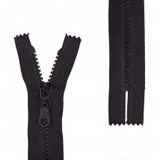 Молния трактор, № 5, неразьемная, черная, длина 16 см, собачка простая