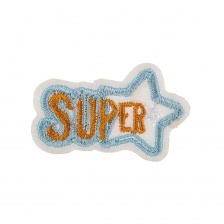 Термоаппликация "SUPER", размер 37х23 мм