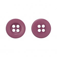 Пуговица пластиковая на четыре прокола, сиреневая, 34L