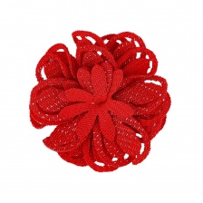 Цветочки декоративные, цвет красный, размер 40 мм,