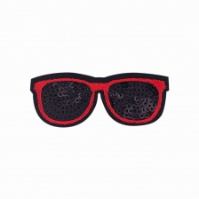 Термоаппликация "Очки", размер 67х25 мм