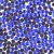 Стразы термоклеевые стеклянные SS20, форма круг, цвет ярко-синий (920), 720 шт/уп