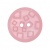 Пуговица пластиковая на два прокола, розовая, 34L
