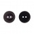 Пуговица пластиковая на два прокола, черная, 24L