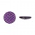 Пуговица пластиковая на полуножке, размер 34L, фиолетовая с блестками, рисунок "елочка"
