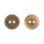 Пуговица пластиковая на два прокола, бронзовая, 28L