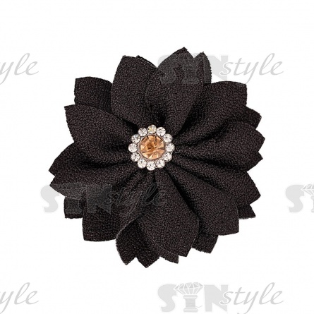 Цветочки декоративные, цвет черный, размер 45 мм, фото 1