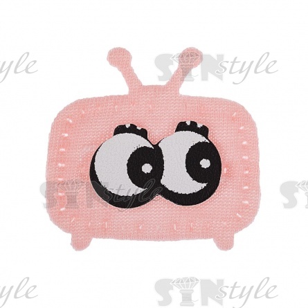 Аппликация 3D, цвет розовый, размер 35х30 мм фото 1