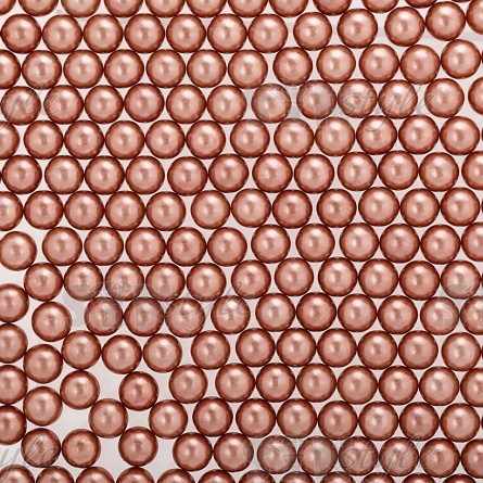 Бусины под жемчуг прибивные, размер 8 мм, цвет капучино, вес 500 г фото 1