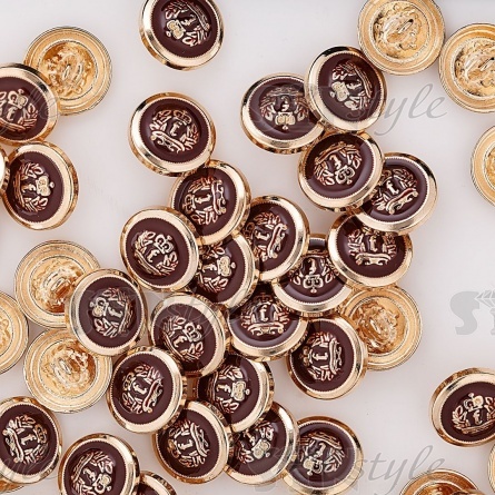 Пуговица металлическая 28L фото 4