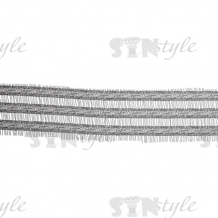 Кружево "Французское", ширина 70 мм, цвет черный, длина 3 метра фото 1