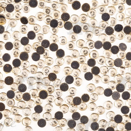 Стразы термоклеевые акриловые SS16, цвет золотистый, 500гр/уп  фото 2