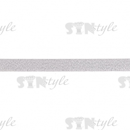 Лента декоративная двухсторонняя, ширина 10 мм, цвет серебряный, намотка 100 ярдов фото 3