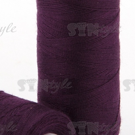 Нитки полиэстер 40/2, цвет №2205 (фиолетовый), катушка 400Y фото 2