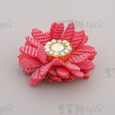 Цветочки декоративные, цвет грязно-розовый, размер 30 мм,  фото 2