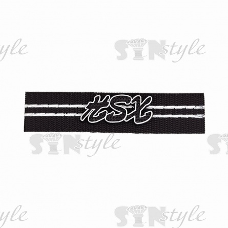 Аппликация пришивная ПВХ, размер 70х16 мм фото 1