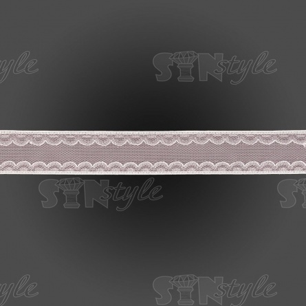 Декоративная лента капроновая двухслойная, ширина 30 мм, намотка 20 ярдов, цвет розовый фото 2