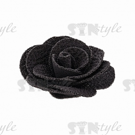 Цветочки декоративные, цвет черный, размер 40 мм, фото 2