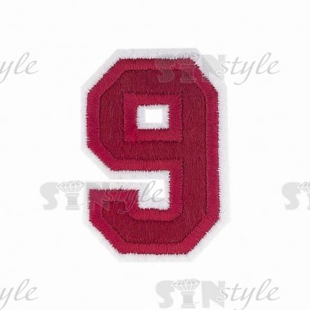 Термоаппликация "Цифра 9", размер 40х58 мм фото 1