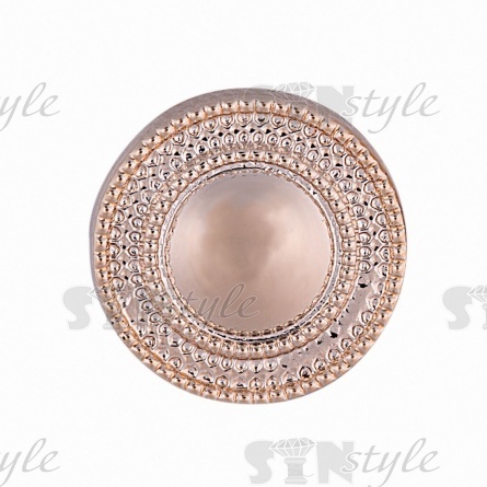 Пуговица пластиковая на ножке, размер 18L, цвет золотой фото 2