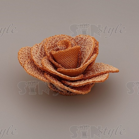 Цветочки декоративные, цвет капучино, размер 40 мм, фото 2