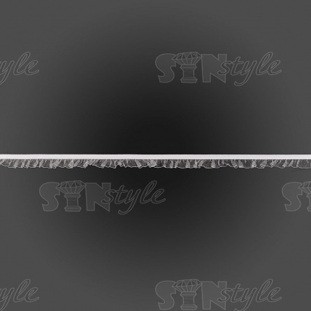 Резинка декоративная, ширина 18 мм, цвет белый фото 1