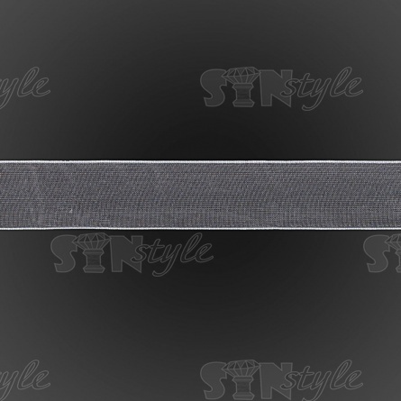 Декоративная лента капроновая, ширина 20 мм, намотка 36 ярдов, цвет светло-серый фото 2