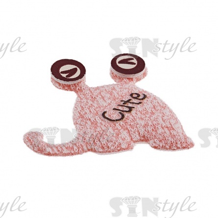 Аппликация 3D, цвет грязно-розовый, размер 45х45 мм фото 2