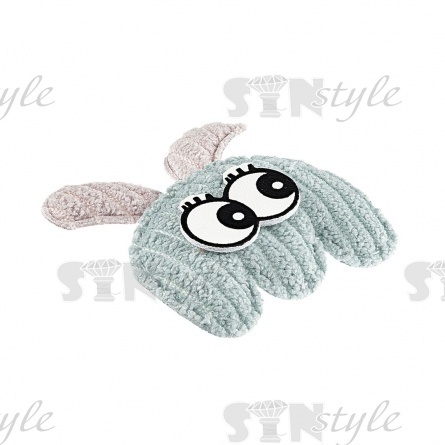 Аппликация 3D "Зайчик", цвет зеленый, размер 40х43 мм фото 2