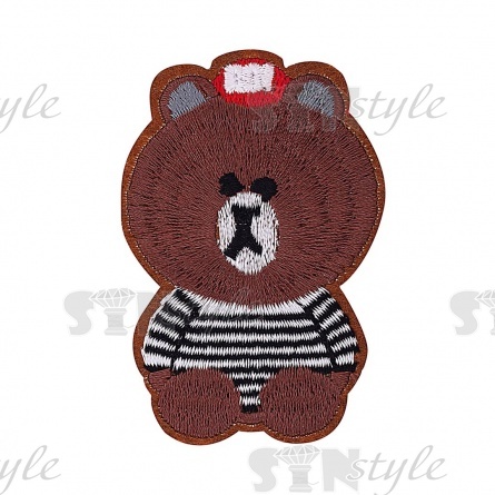 Термоаппликация "Мишка", размер 47х70 мм фото 1